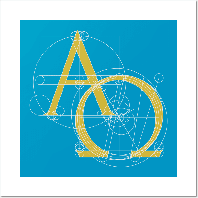 Alpha Omega Christian Jesus Symbol Wall Art by Ricardo77